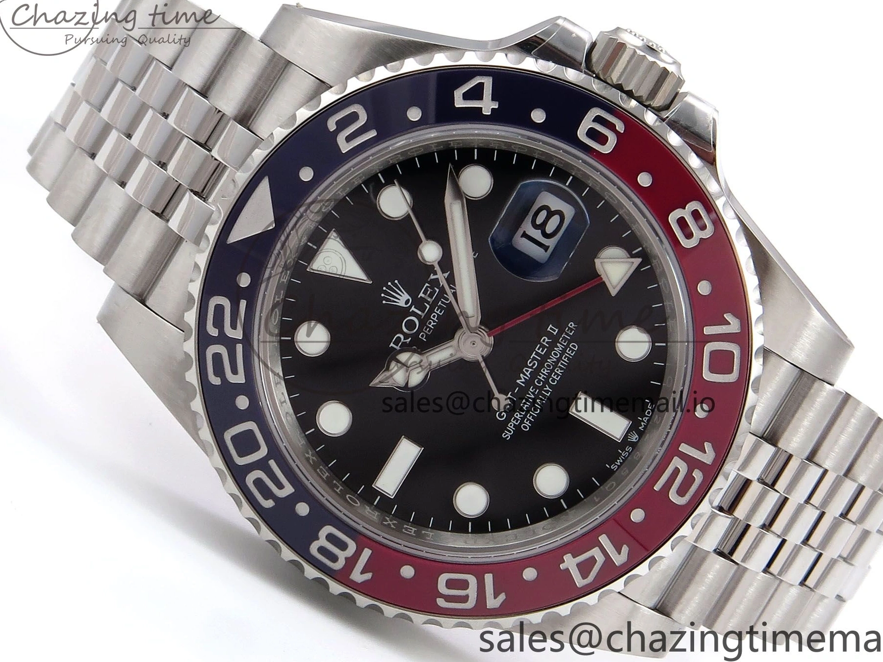 1:1 THBF Jubilee Best on 126710 Bracelet CHS 904L II GMT-Master Edition SH3285 BLRO 0419